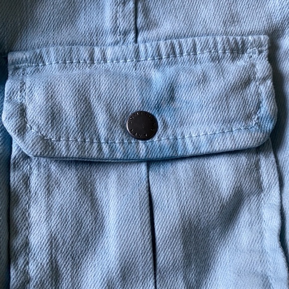 Eleanor button-down blue tie-dye denim dress NWT amazing sleeves - Picture 7 of 7